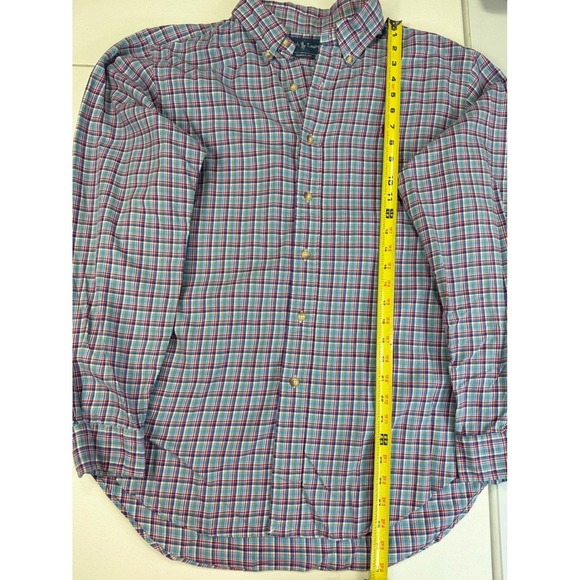 Ralph Lauren Long Sleeve Plaid Button Down Shirt Classic Fit Menswear L - Picture 4 of 9
